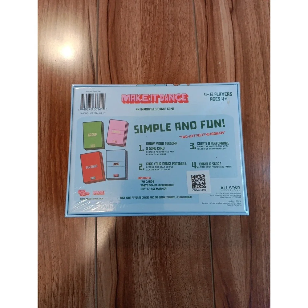 Make It Dance Card Game - All Star - 4-12 Players - Family‎ game Ages 4+